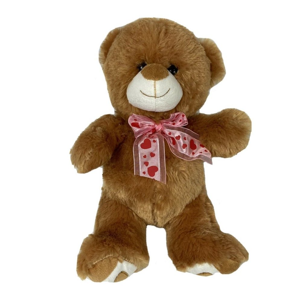 Valentines Brown Teddy Bear Plush 11"